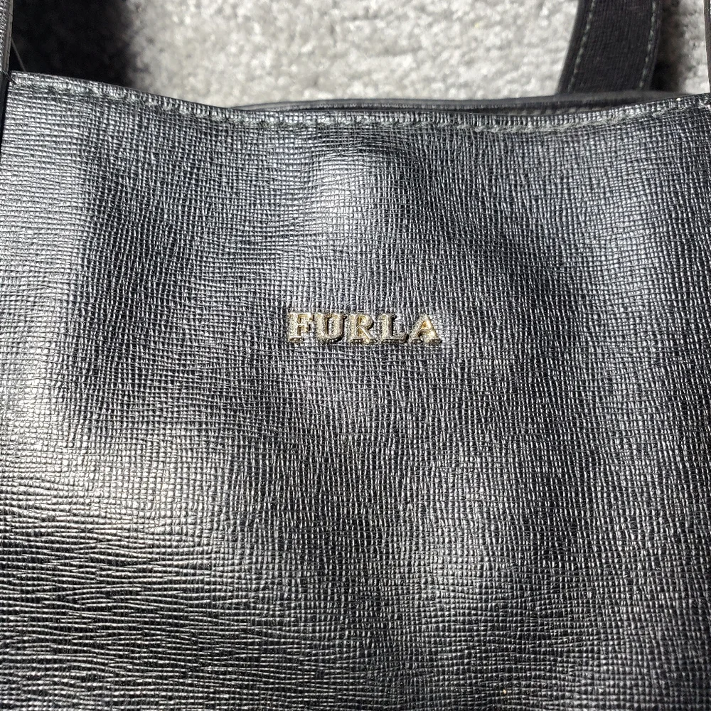 Furla Black Leather Tote